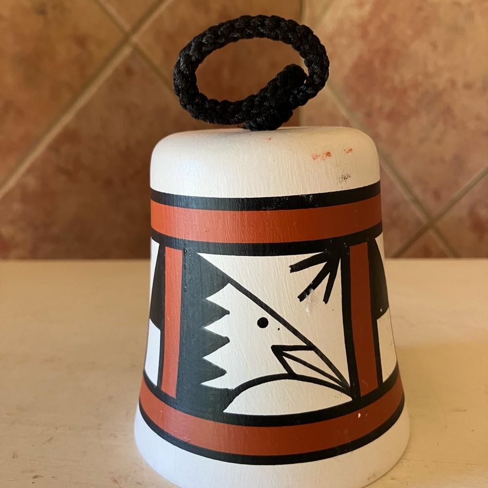 Native American Pottery Thunderbird Bell - Picture 5 of 7